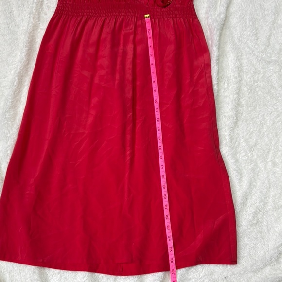 Gerard Darel Red Chemise Dress with Empire Waist - Picture 8 of 9